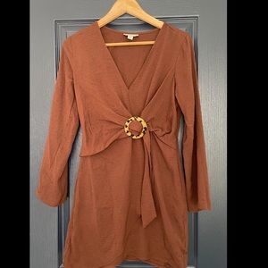 Brown dress by TOPSHOP
